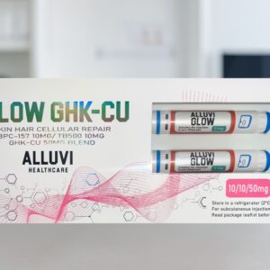 Alluvi Glow 70mg Tri-Peptide GHK-Cu BPC-157 TB-500 Skin Hair Cellular Repair Research Pen – Synedica Certified UK